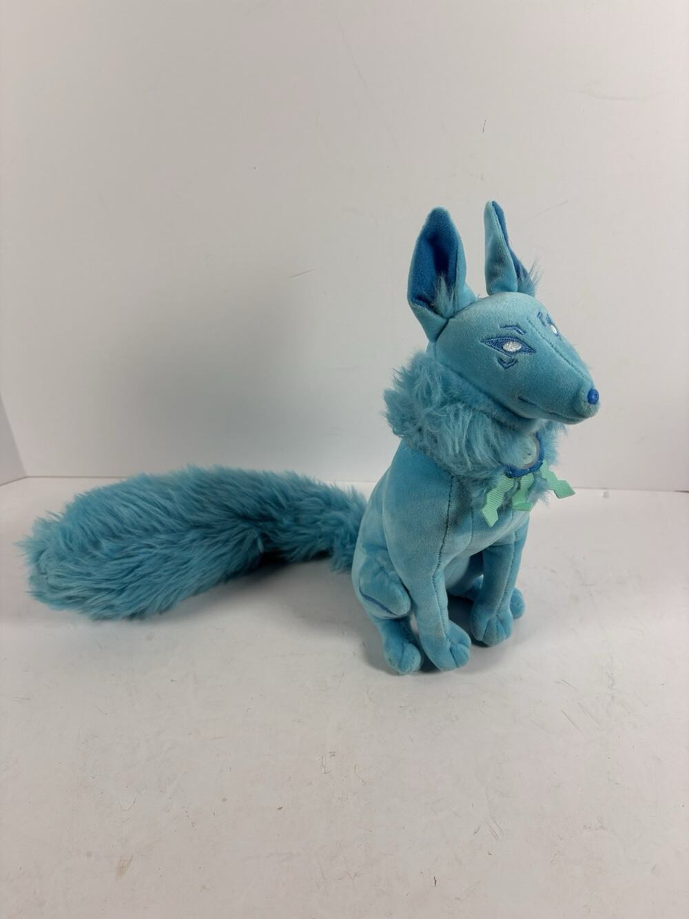 Blizzard World of Warcraft Spirit Healer Plush Blue Fox Wolf Stuffed Toy